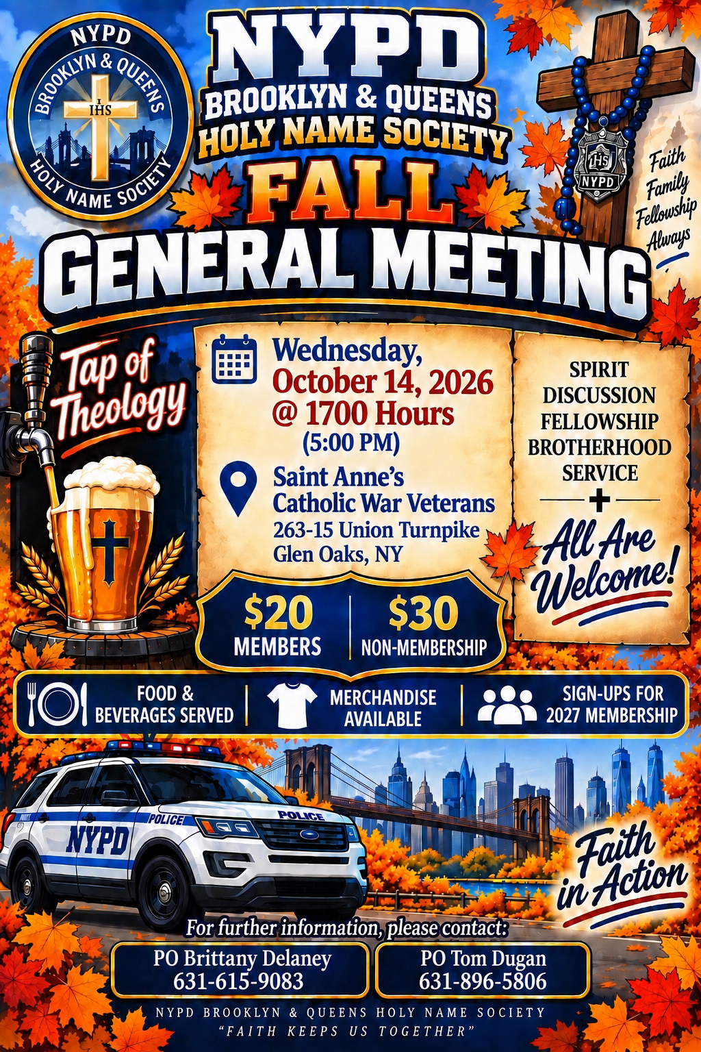 October General Meeting flyer